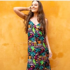 Cartagena Silk Dress - Kenny Flowers